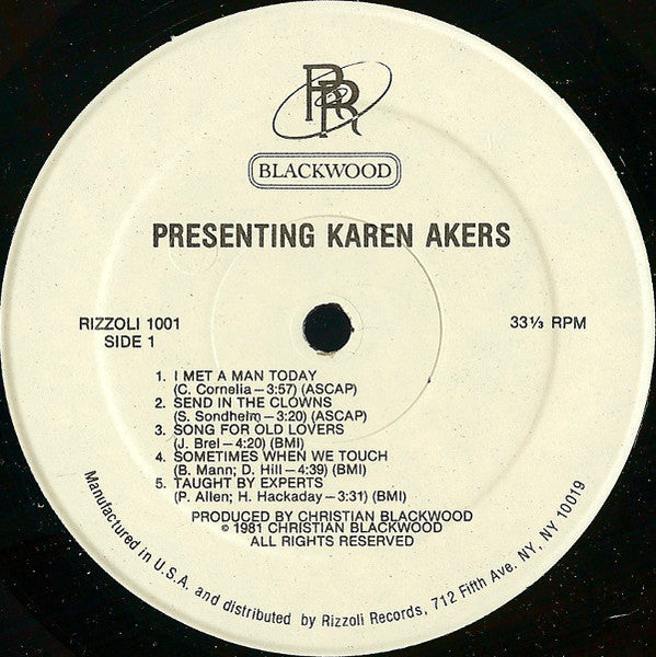Karen Akers : Presenting Karen Akers (LP)