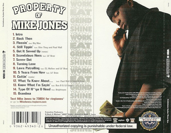 Mike Jones (2) : Who Is Mike Jones? (CD, Album)