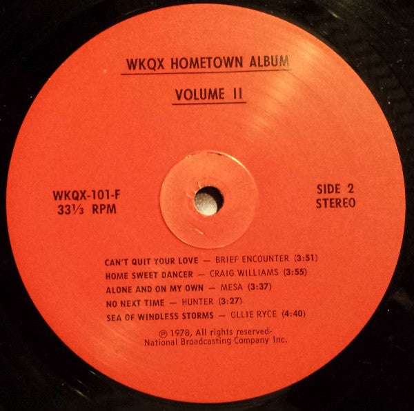 Various : WKQX Hometown Album, Vol II (LP, Comp)