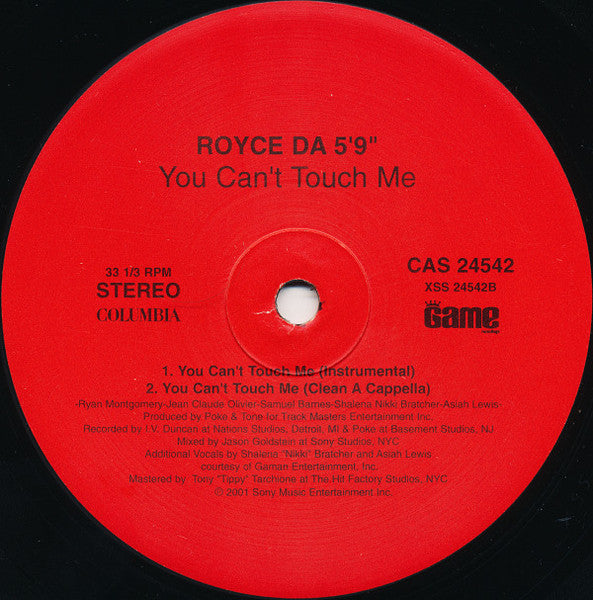 Royce Da 5'9" : You Can't Touch Me (12")