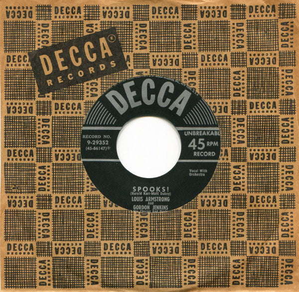 Louis Armstrong and Gordon Jenkins And His Orchestra And Chorus : Spooks (7")