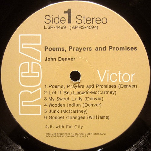 John Denver : Poems, Prayers & Promises (LP, Album, RP, Tan)