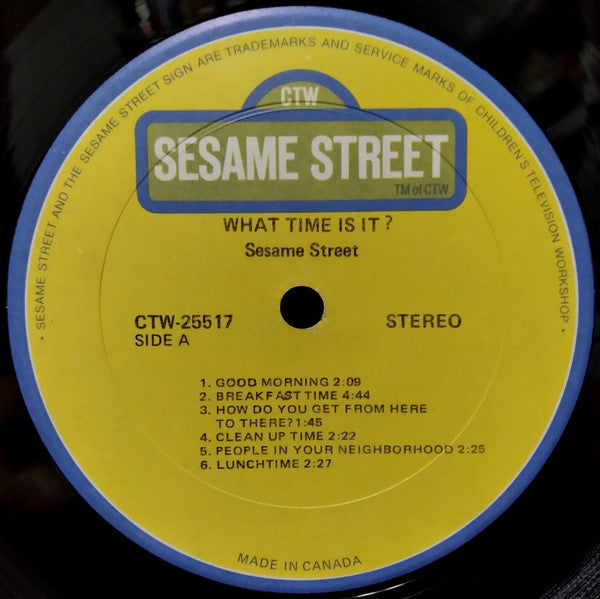 Sesame Street : What Time Is It On Sesame Street (LP, Album)