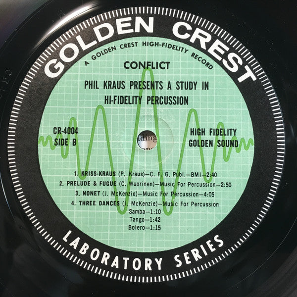 Phil Kraus : Conflict: Phil Kraus Presents A Study In Hi-Fidelity Percussion (LP, Album)