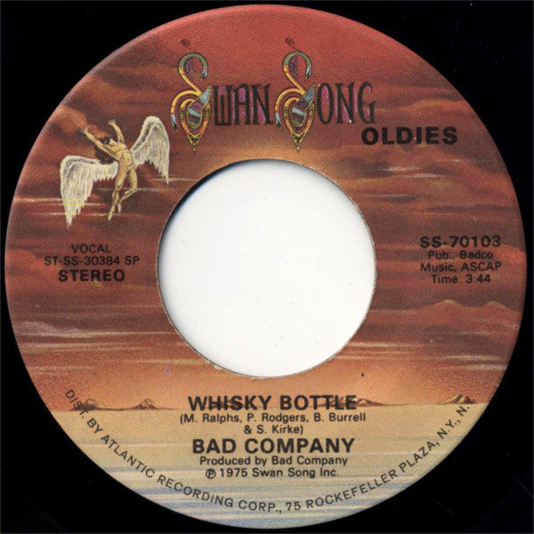 Bad Company (3) : Good Lovin' Gone Bad / Whisky Bottle (7", Single, RE, SP)