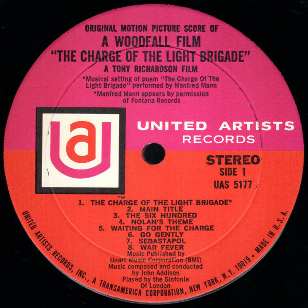 John Addison, Manfred Mann : The Charge Of The Light Brigade (LP, Gat)