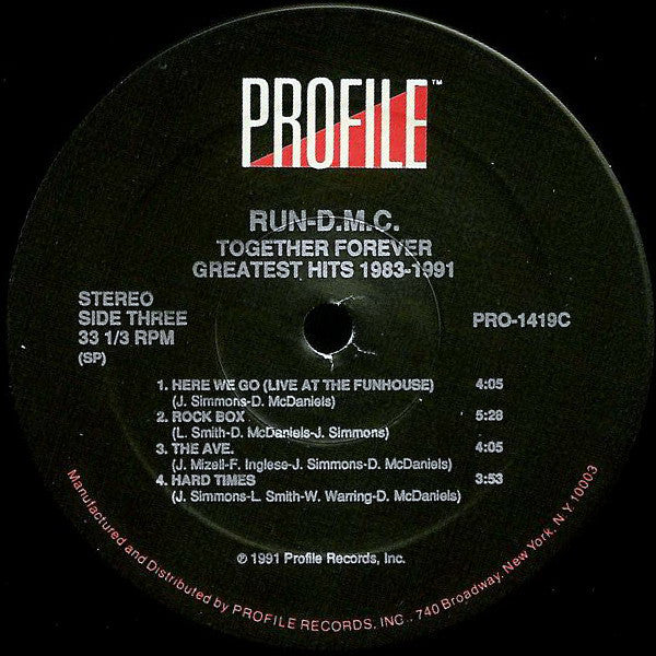 Run-DMC : Together Forever - Greatest Hits 1983 - 1991 (2xLP, Album, Comp)