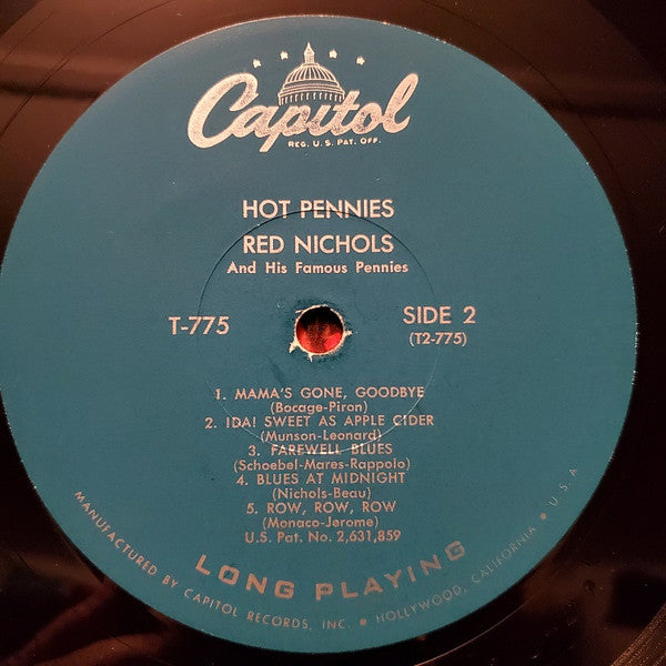 Red Nichols And His Five Pennies : Hot Pennies (LP, Album)