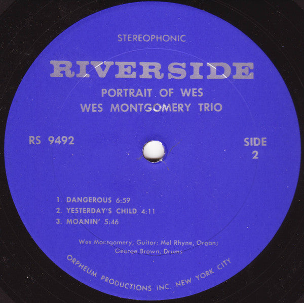 Wes Montgomery Trio* : Portrait Of Wes (LP, Album)