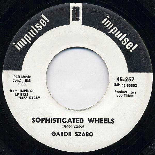 Gabor Szabo : Paint It Black / Sophisticated Wheels (7")