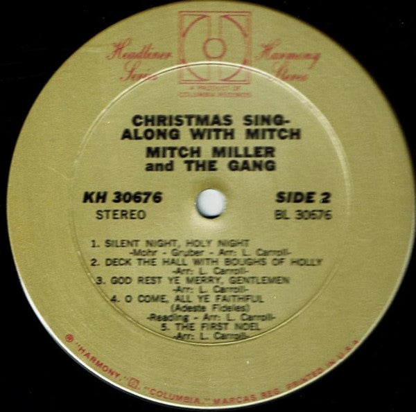 Mitch Miller & The Gang* : Christmas Sing-Along With Mitch (LP, Album, RE)