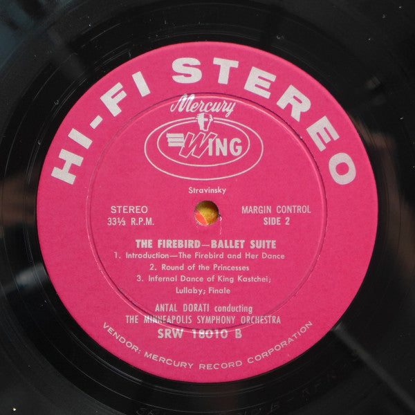 Igor Stravinsky , Alexander Borodin, Antal Dorati / Minneapolis Symphony Orchestra : The Firebird Ballet Suite / Symphony No.2 (LP, RE)