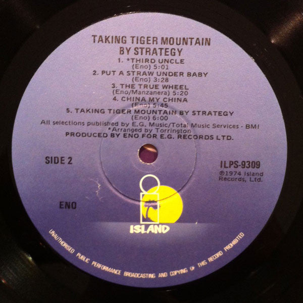 Eno* : Taking Tiger Mountain (By Strategy) (LP, Album, RE, Gat)