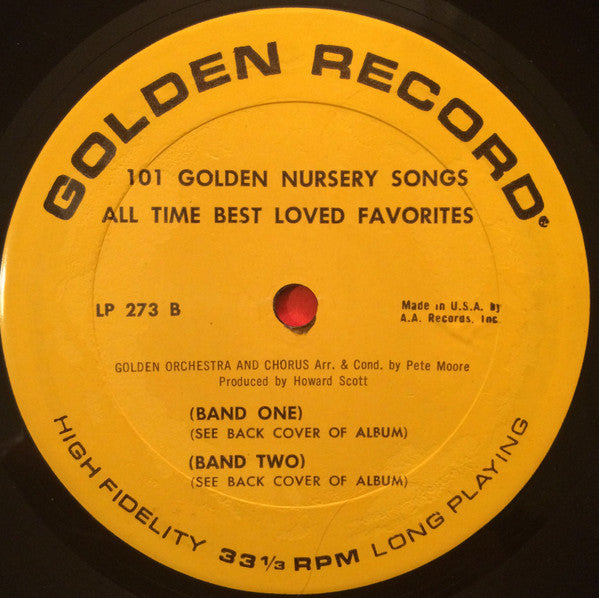 Golden Orchestra And Chorus : 101 Golden Nursery Songs - All Time Best Loved Favorites (LP)