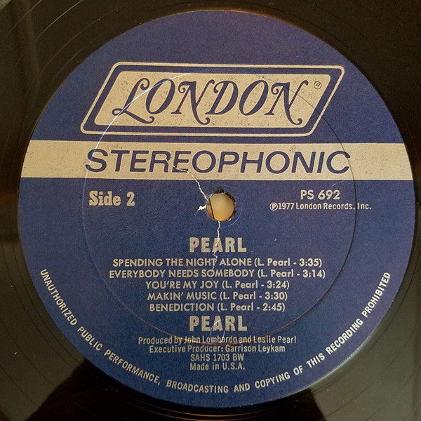 Pearl (35) : Pearl (LP, Album, BW )