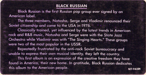 Black Russian (5) : Black Russian (LP, Album, Promo)