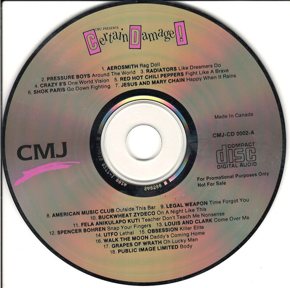 Various : CMJ Presents Certain Damage! - Volume 2 (2xCD, Comp, Promo)