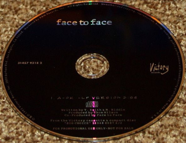 Face To Face : A-OK (CD, Promo, Car)