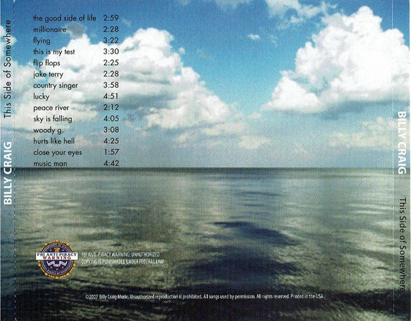 Billy Craig : This Side Of Somewhere (CD, Album)
