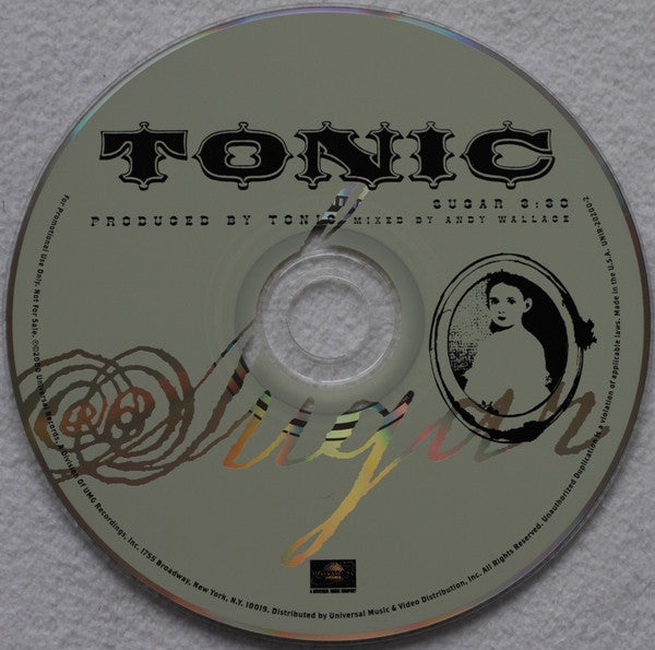 Tonic (2) : Sugar (CD, Single, Promo)