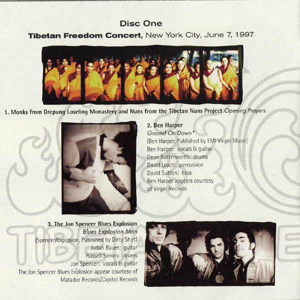Various : Tibetan Freedom Concert (2xCD + CD, Enh)