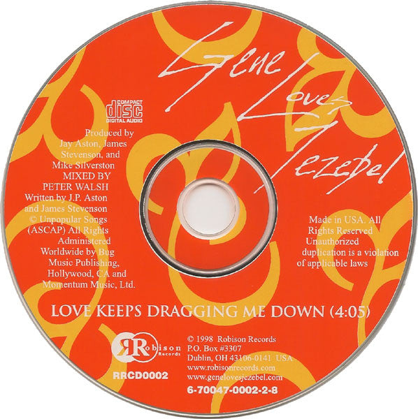 Gene Loves Jezebel : Love Keeps Dragging Me Down (CD, Single)