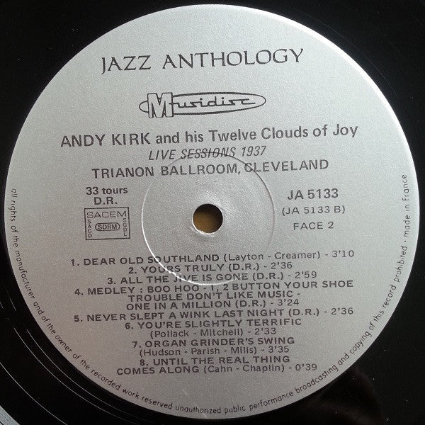 Andy Kirk And His Clouds Of Joy : Live Session 1937 - Trianon Ballroom, Cleveland (LP)