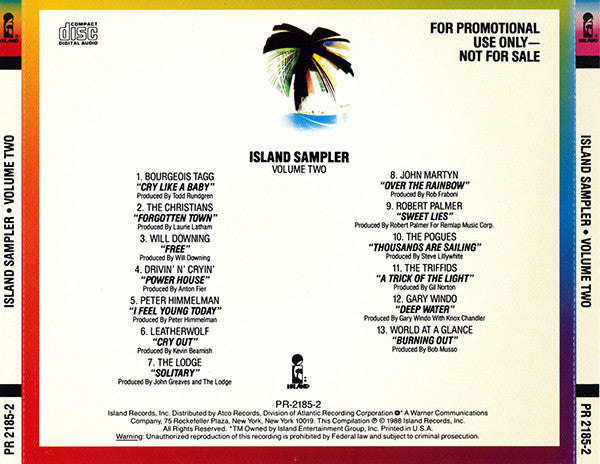 Various : Island Sampler - Volume Two (CD, Promo, Smplr)