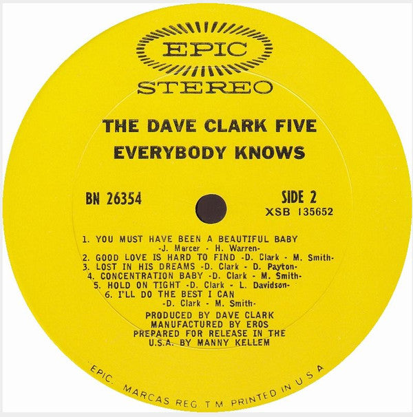 The Dave Clark Five : Everybody Knows (LP)