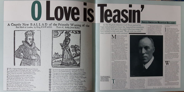 Various : O Love Is Teasin' (Anglo-American Mountain Balladry) (3xLP, Comp + Box)