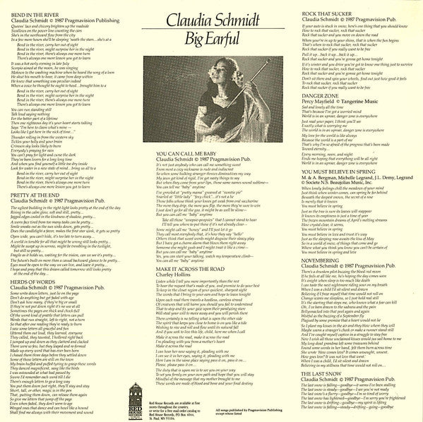 Claudia Schmidt : Big Earful (LP, Album)