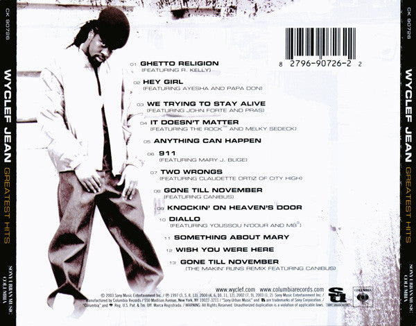 Wyclef Jean : Greatest Hits (CD, Comp)