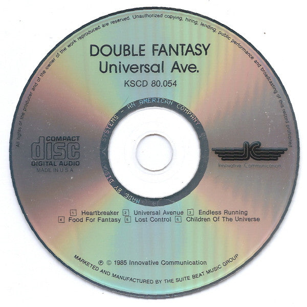 Double Fantasy : Universal Ave. (CD, Album)
