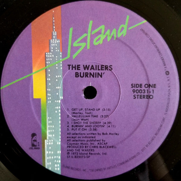 The Wailers : Burnin' (LP, Album, RE, Gat)