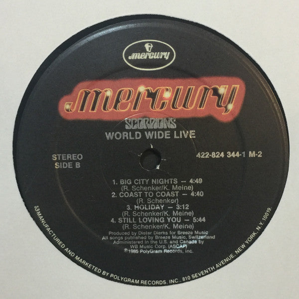 Scorpions : World Wide Live (2xLP, Album, 53 )