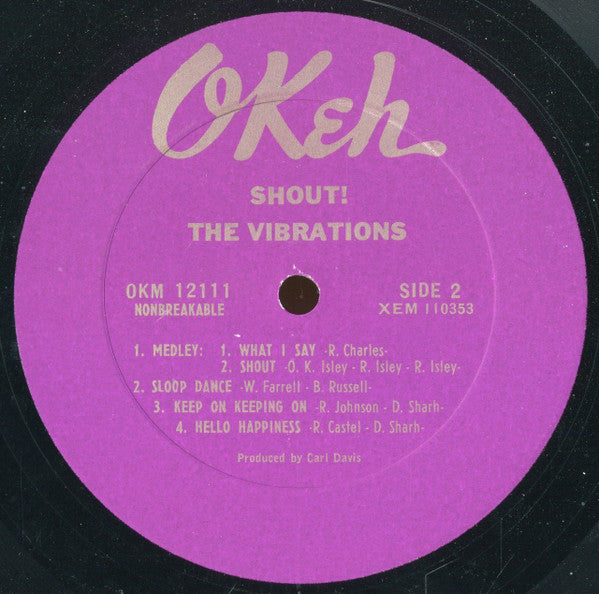 The Vibrations : Shout! (LP, Album, Mono)