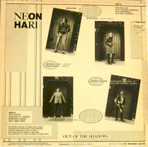 Neon Hari : Out Of The Shadows (LP)