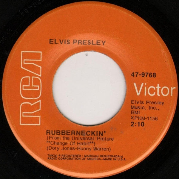 Elvis Presley : Don't Cry Daddy / Rubberneckin' (7", Single, Ind)