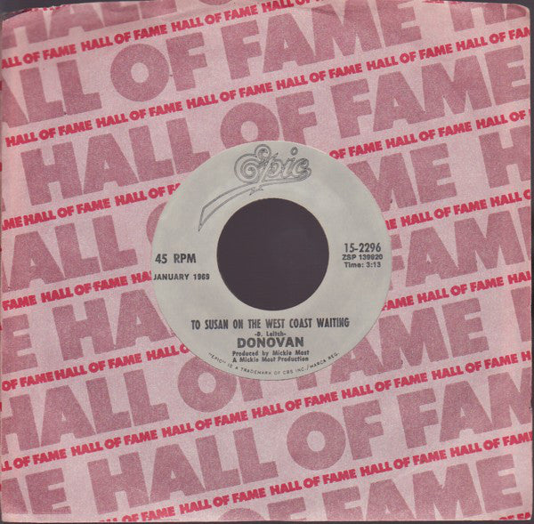 Donovan : To Susan On The West Coast Waiting / Atlantis (7", RE, Styrene, Ter)