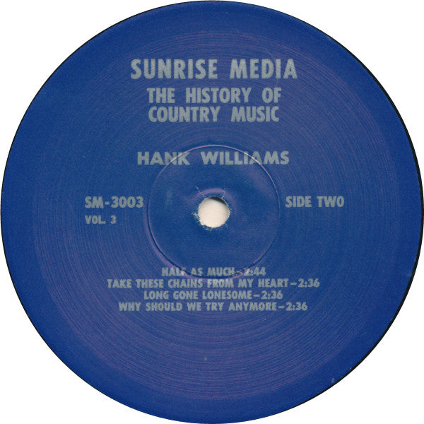 Hank Williams : History Of Country Music Volume III (LP, Comp)