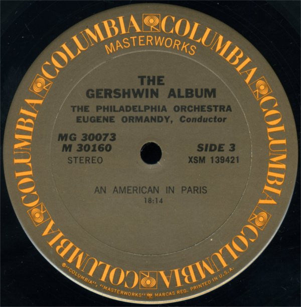 Gershwin* - Eugene Ormandy · Philadelphia Orchestra*, Philippe Entremont : The Gershwin Album (2xLP, Album)