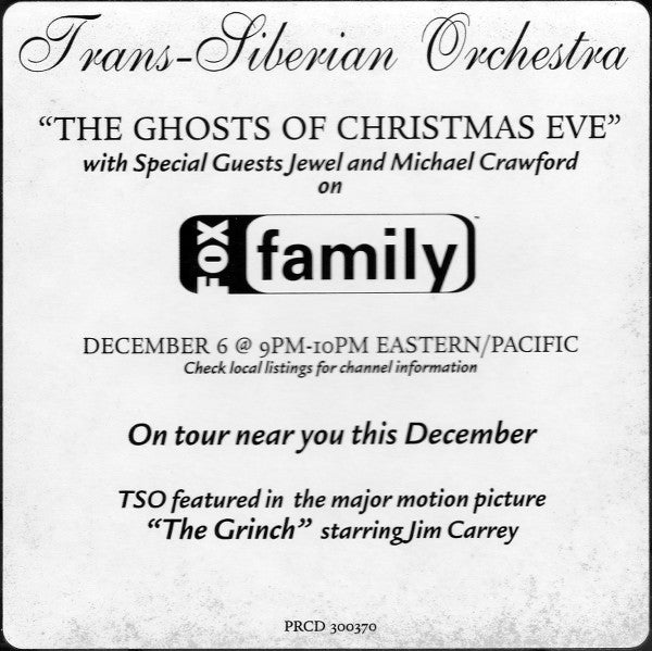 Trans-Siberian Orchestra : Christmas Eve / Sarajevo 12/24 (CD, Enh, Promo)