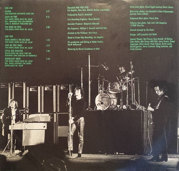 The Doors : Alive, She Cried (LP, Album, Club, CRC)