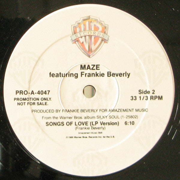 Maze Featuring Frankie Beverly : Songs Of Love (12", Promo)