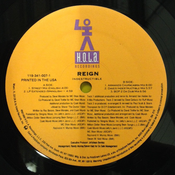 Reign (4) : Indestructible (The Remixes) (12")