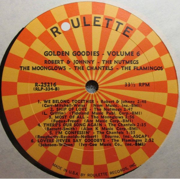 Various : 60 Rock & Roll Smash Hits-Golden Goodies Series B (5xLP, Comp, Mono + Box)