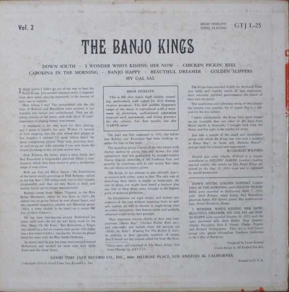The Banjo Kings : Vol. 2 (10")
