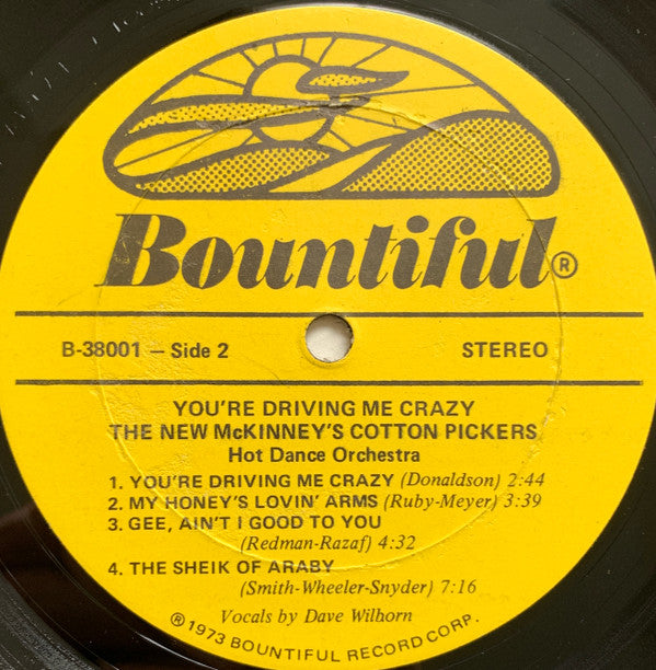 The New McKinney's Cotton Pickers : You're Driving Me Crazy (LP)