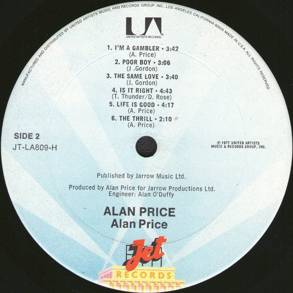 Alan Price : Alan Price (LP, Album, Ter)