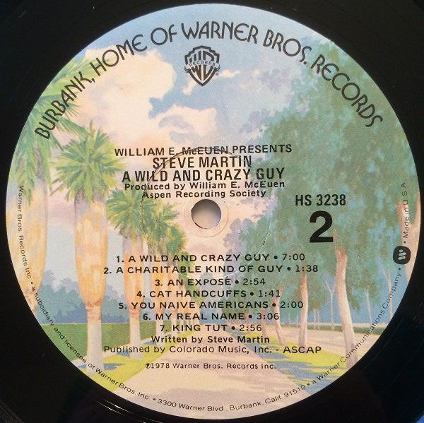 Steve Martin (2) : A Wild And Crazy Guy (LP, Album)